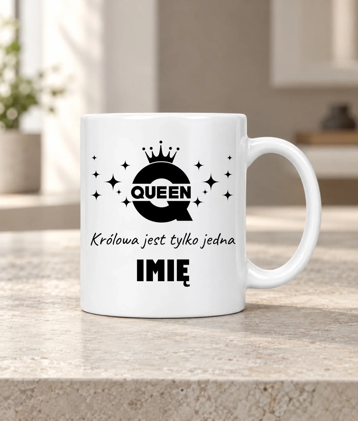 Kubek dla niej - Queen Królowa jest tylko jedna - personalizowany W40