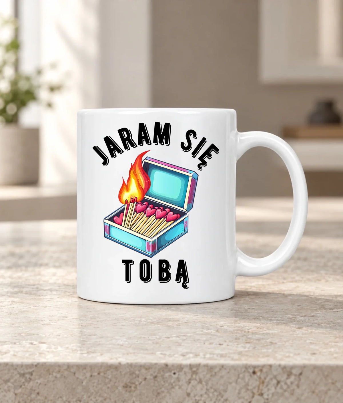 Kubek dla zakochanych - Jaram się Tobą W39