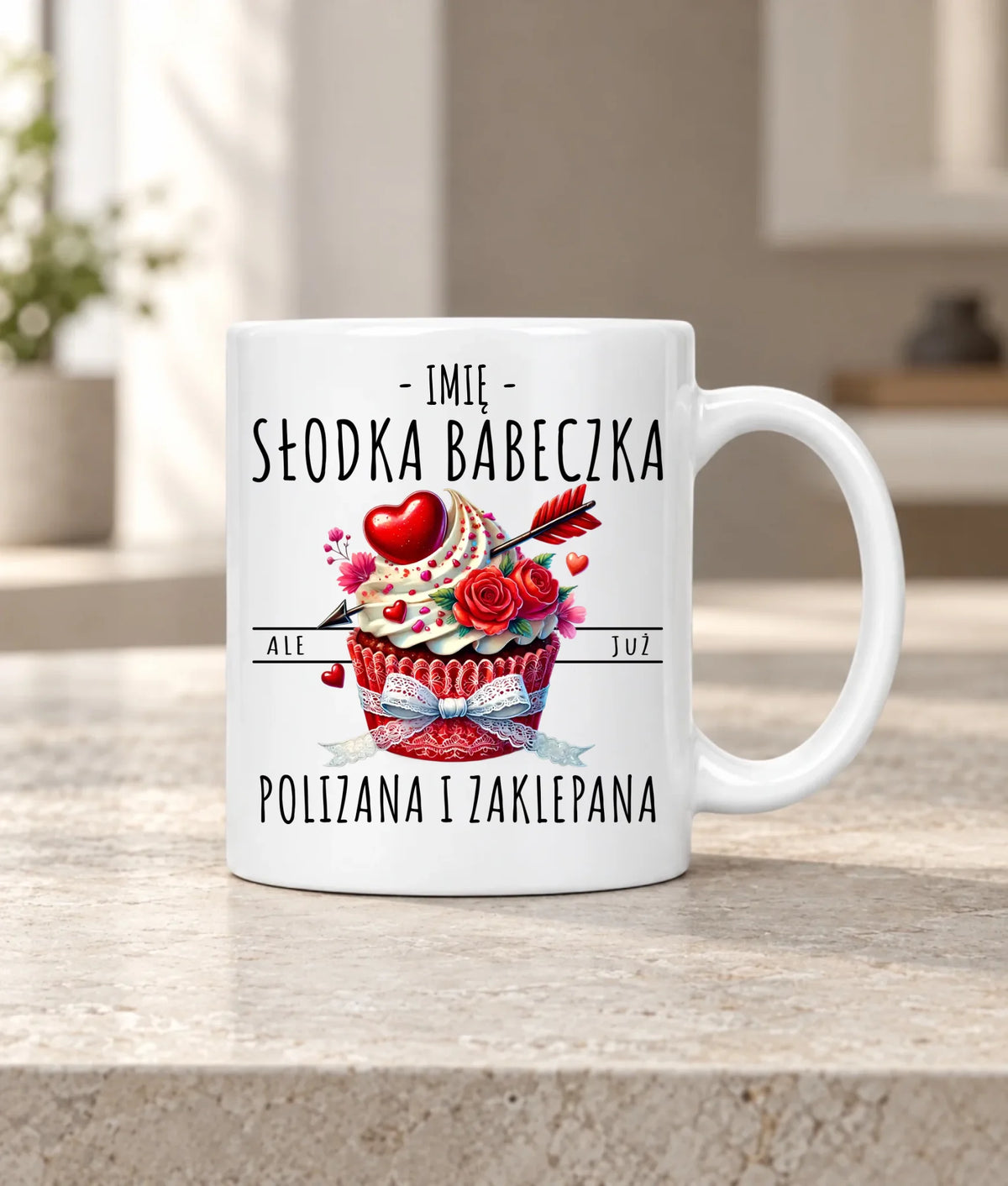 Kubek - Słodka babeczka polizana i zaklepana - personalizowany W37