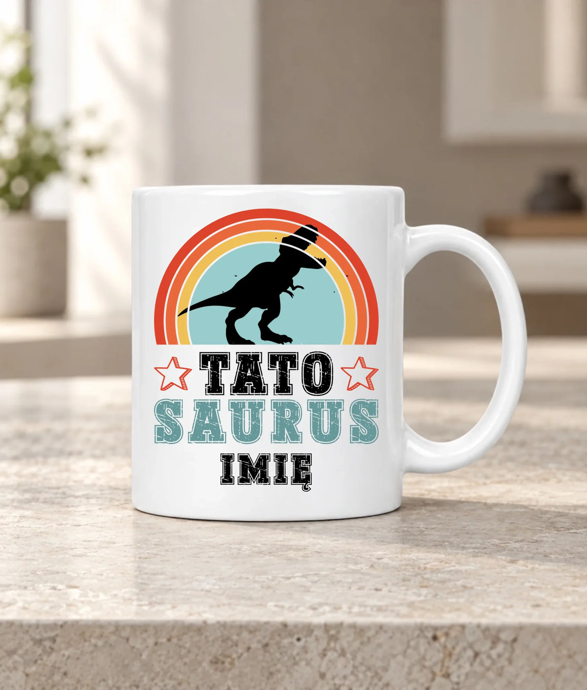 Kubek dla taty - Tato Saurus - personalizowany DT03