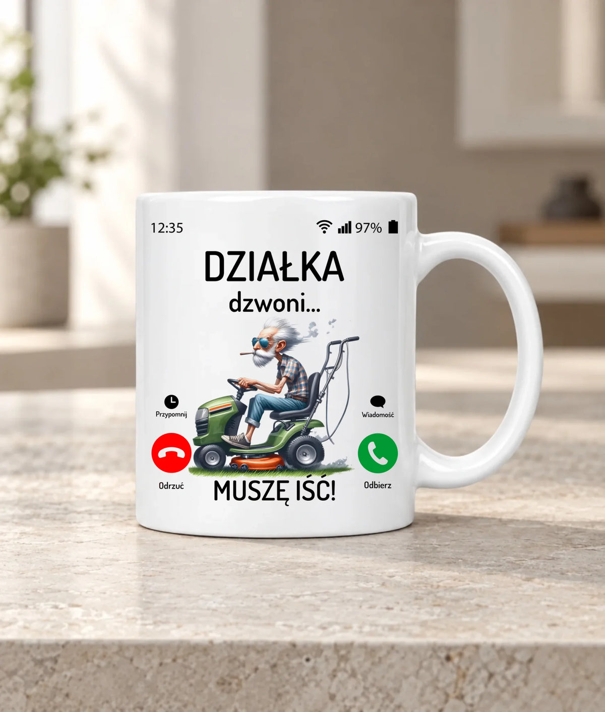 Kubek dla dziadka - Działka dzwoni muszę iść D35