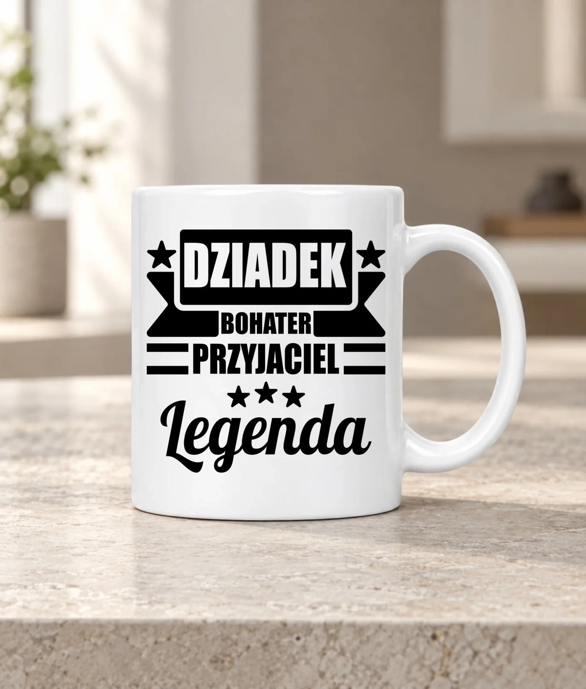 Kubek dla dziadka - Bohater przyjaciel legenda D20
