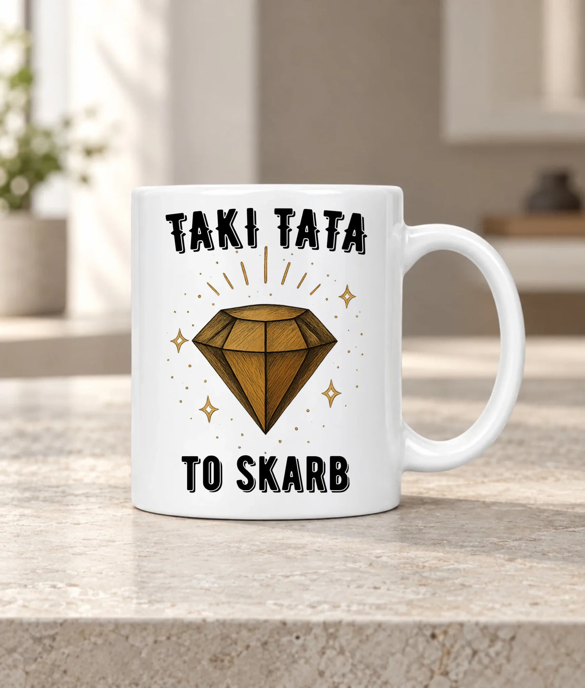Kubek dla taty - Taki tata to skarb - personalizowany DT17