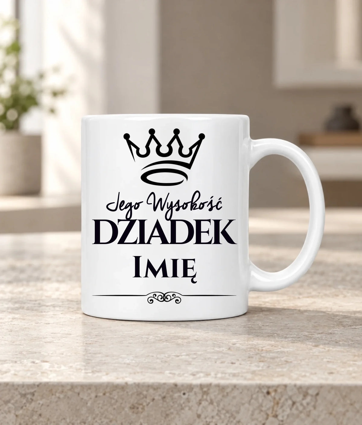 Kubek dla dziadka - Jego Wysokość dziadek - personalizowany D11