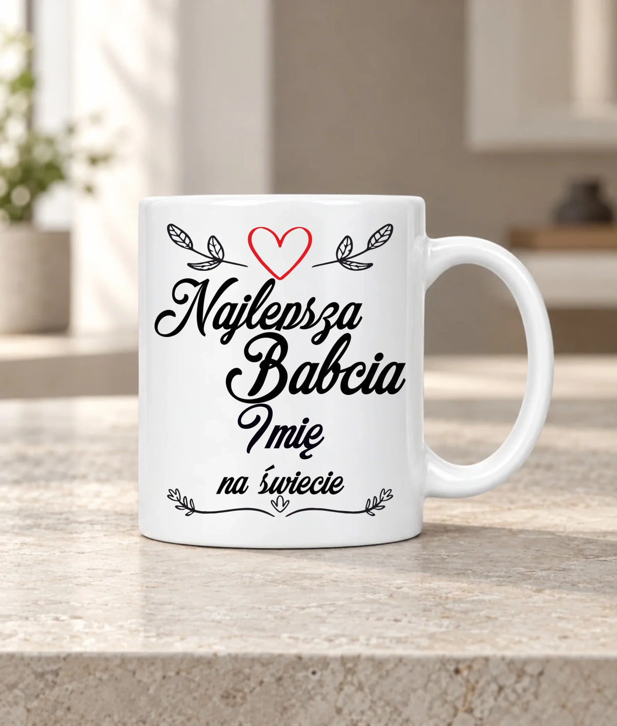 Kubek dla babci - Najlepsza Babcia na Świecie - personalizowany B12