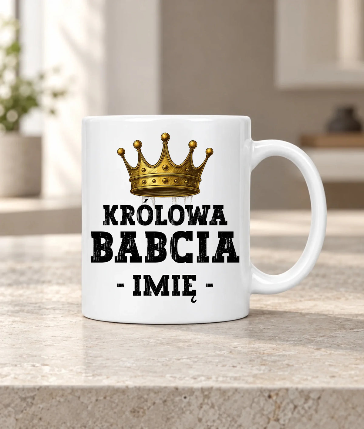 Kubek dla babci - Królowa Babcia - personalizowany B17