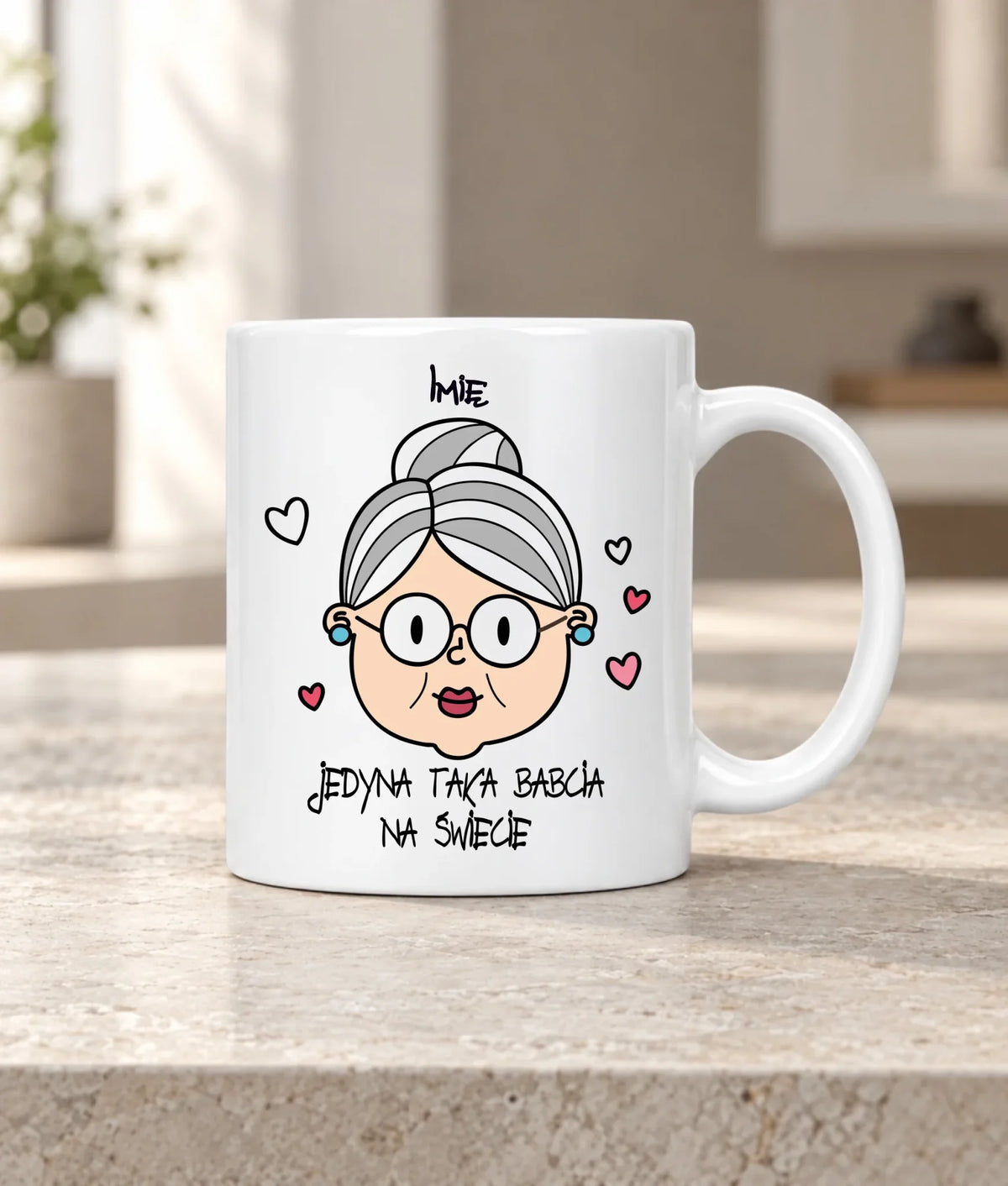 Kubek dla babci - Jedyna taka babcia na świecie - personalizowany B15