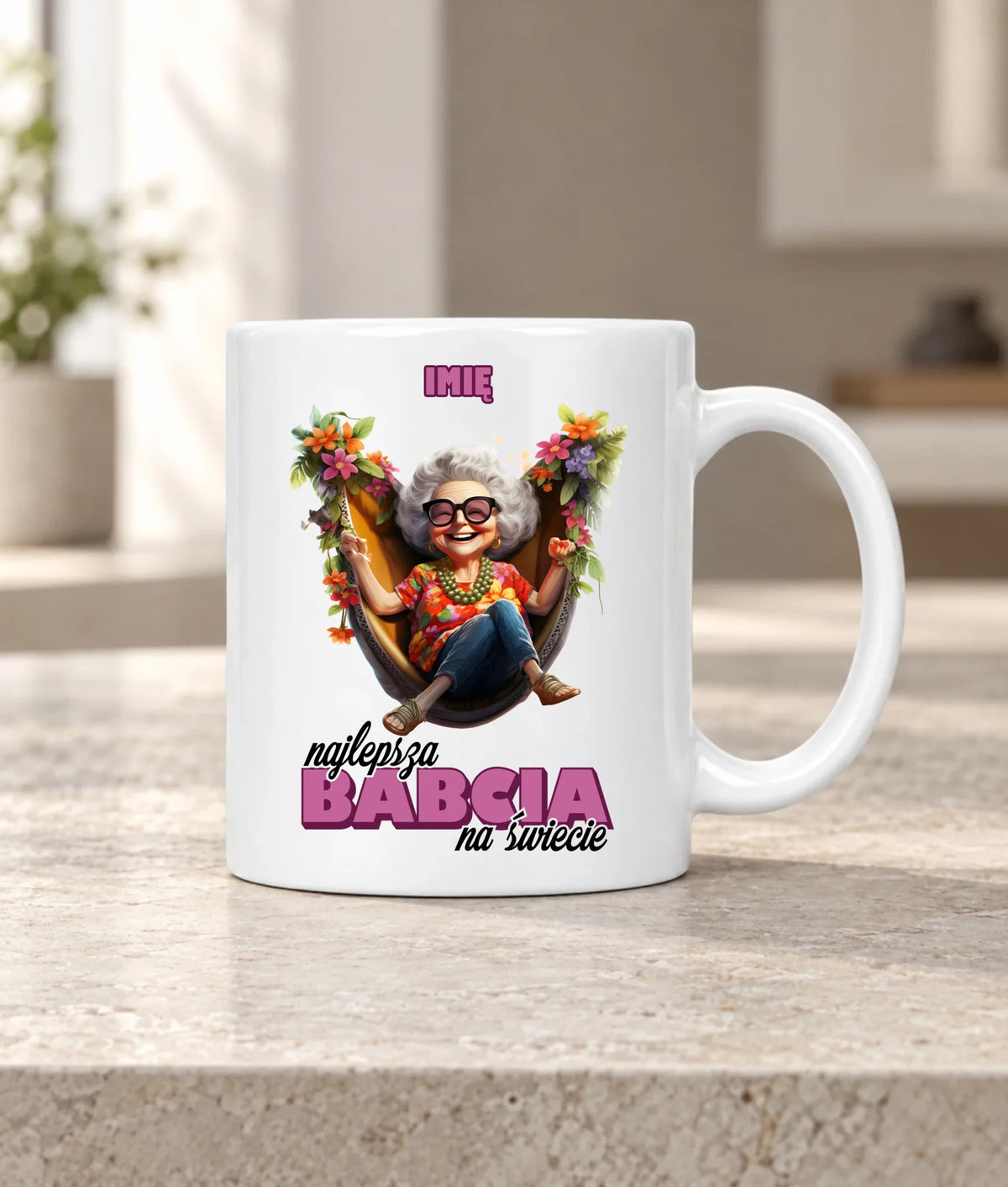 Kubek dla babci - Najlepsza Babcia na świecie - personalizowany B14