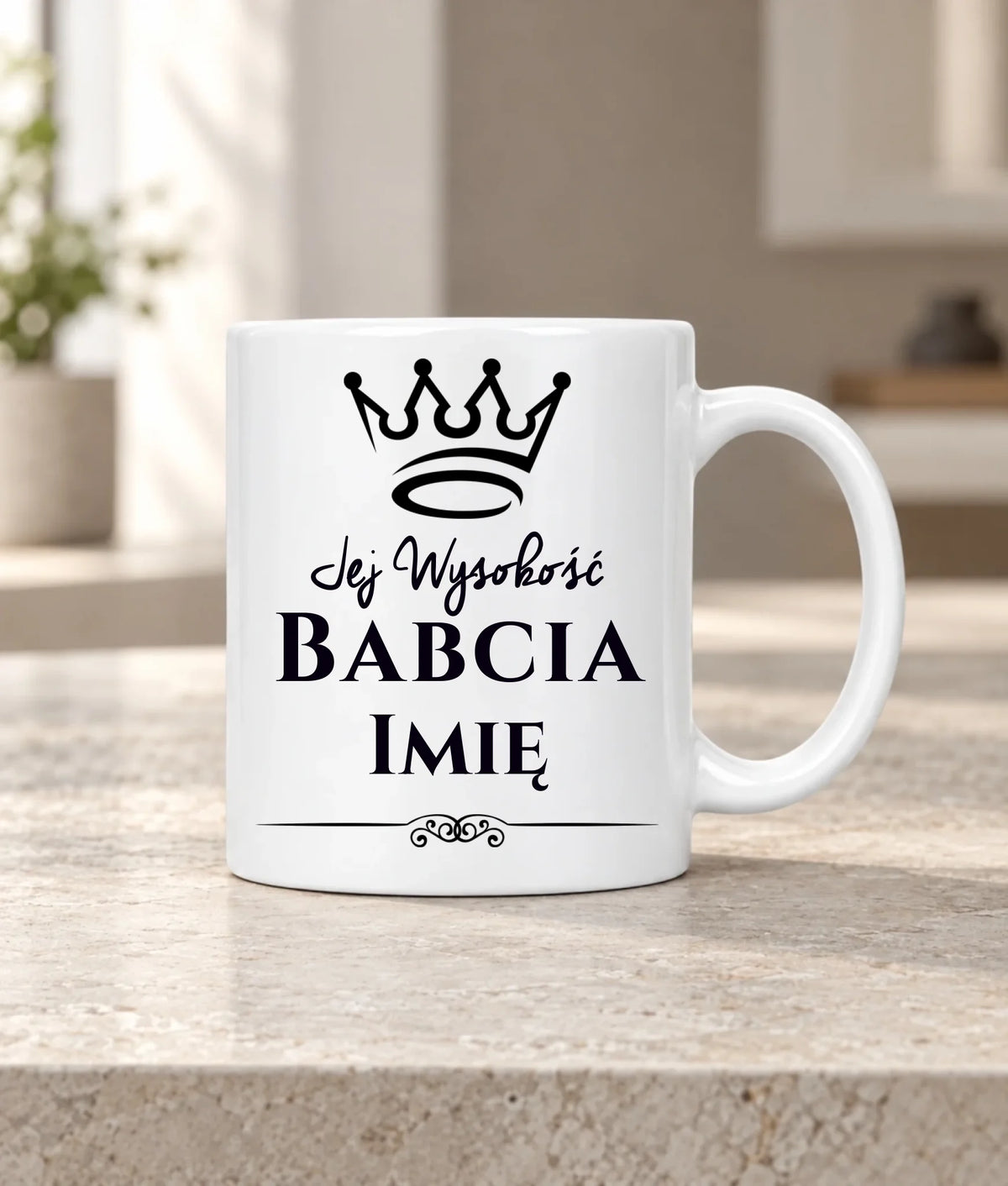 Kubek dla babci - Jej Wysokość Babcia - personalizowany B11