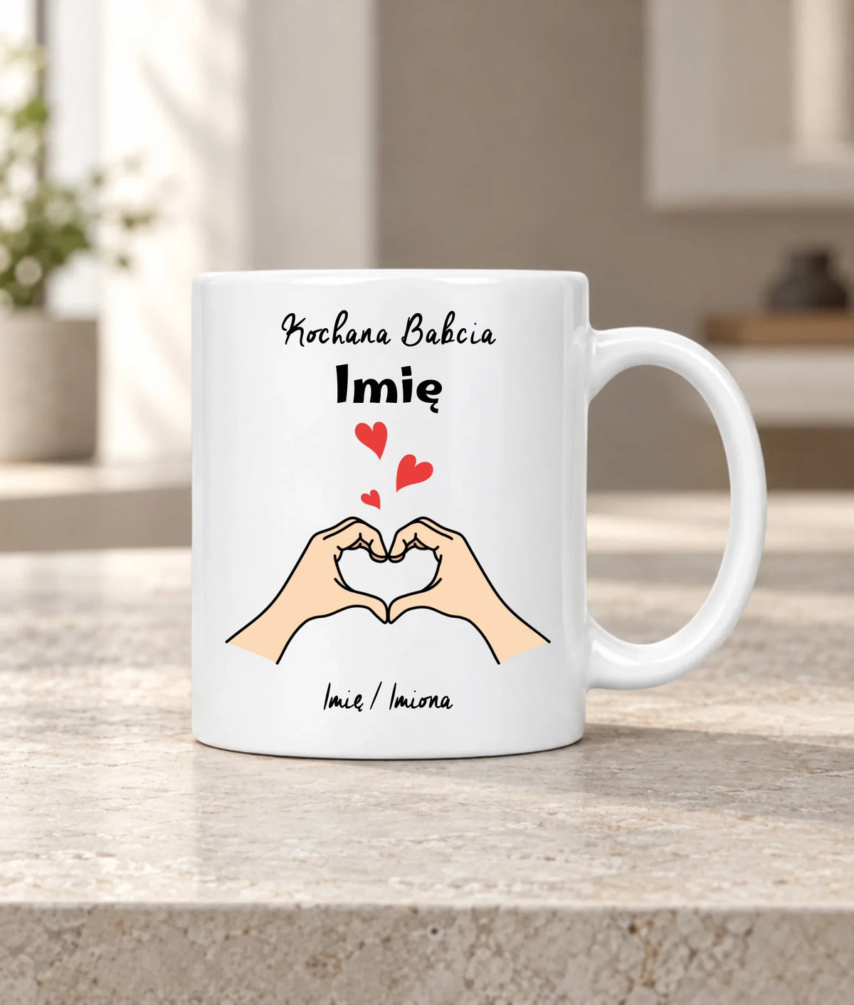 Kubek dla babci - Kochana Babcia podpis - personalizowany B13