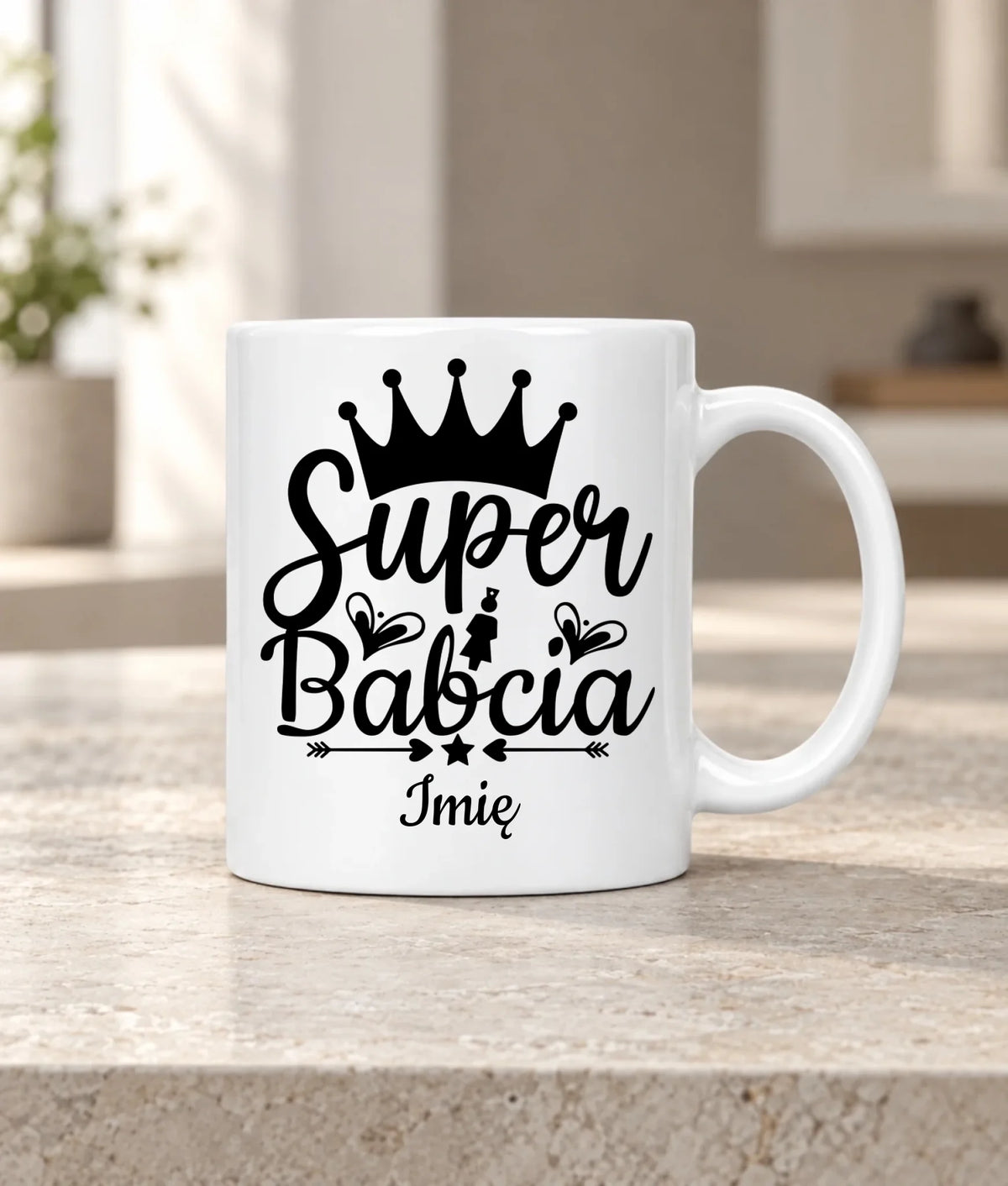 Kubek dla babci - Super Babcia - personalizowany B03
