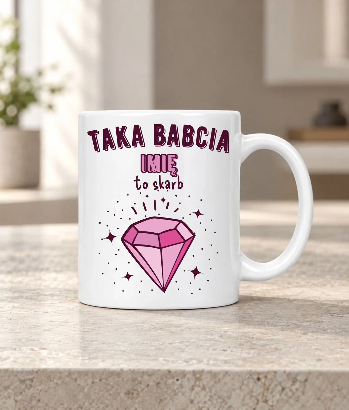 Kubek dla babci - Taka Babcia to skarb - personalizowany B06