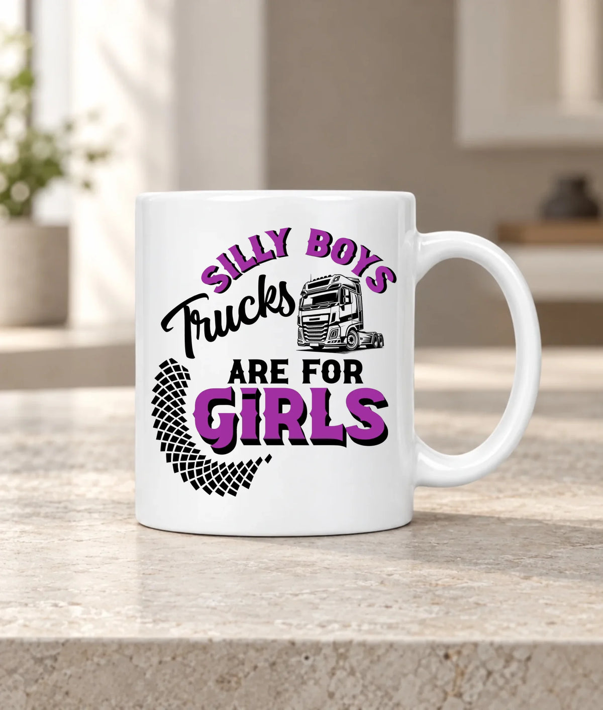 Kubel - kierowca ciężarówki - Silly boys trucks are for girls ZKT11