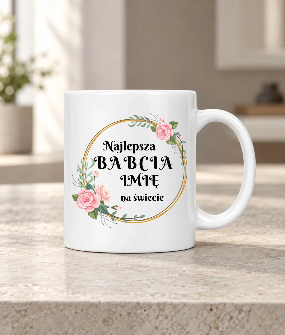 Kubek dla babci - Najlepsza babcia na Świecie - personalizowany B04