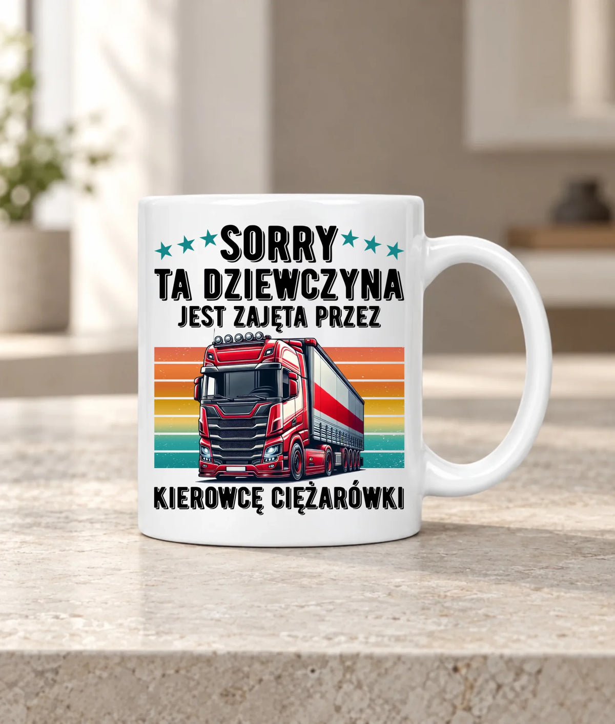 Kubek - Ta dziewczyna jest zajęta przez kierowcę ciężarówki ZKT12