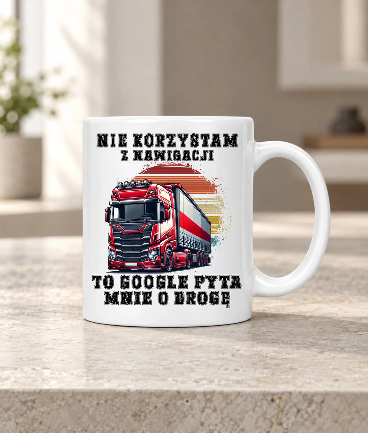 Kubek dla kierowcy ciężarówki - Google pyta mnie o drogę ZKT10
