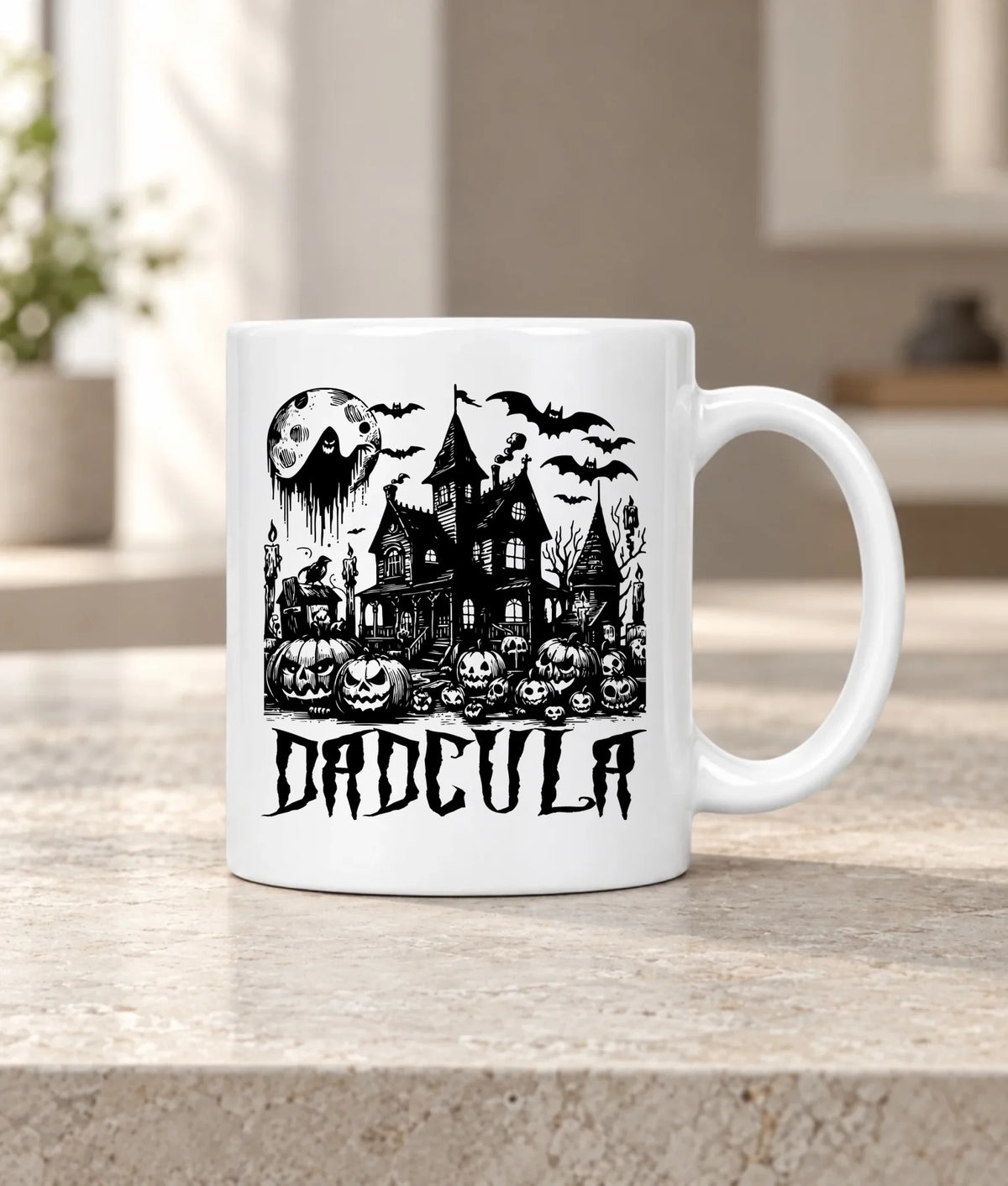 Kubek halloweenowy dla taty -  Upiorny dom - Dadcula HL19