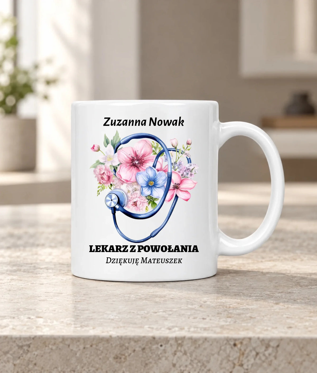Kubek dla lekarza - Lekarz z powołania - personalizowany ZL07