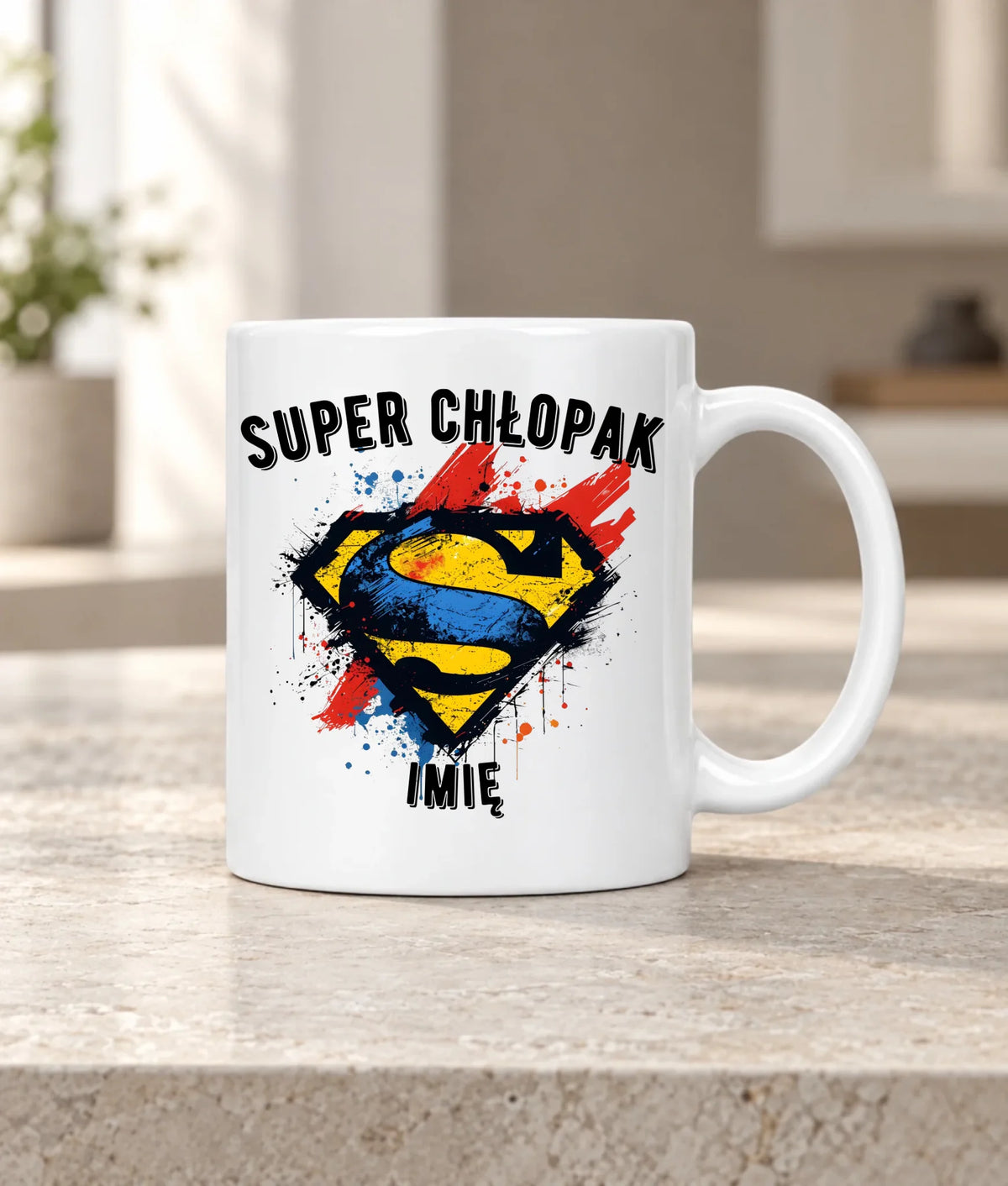 Kubek - prezent na Dzień Chłopaka - Super Chłopak - personalizowany DCH18