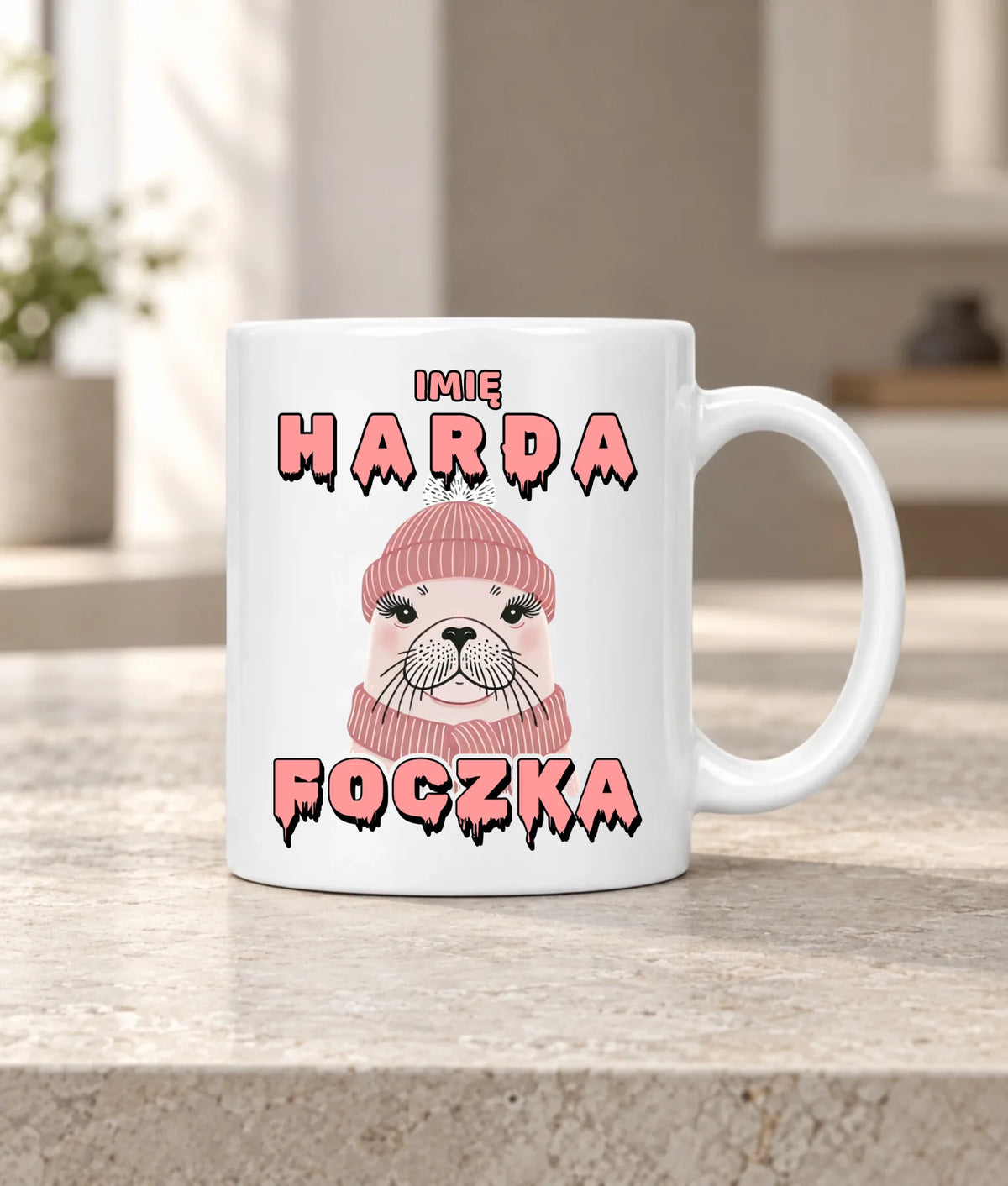 Kubek - prezent dla morsa - Harda foczka - personalizowany HM05