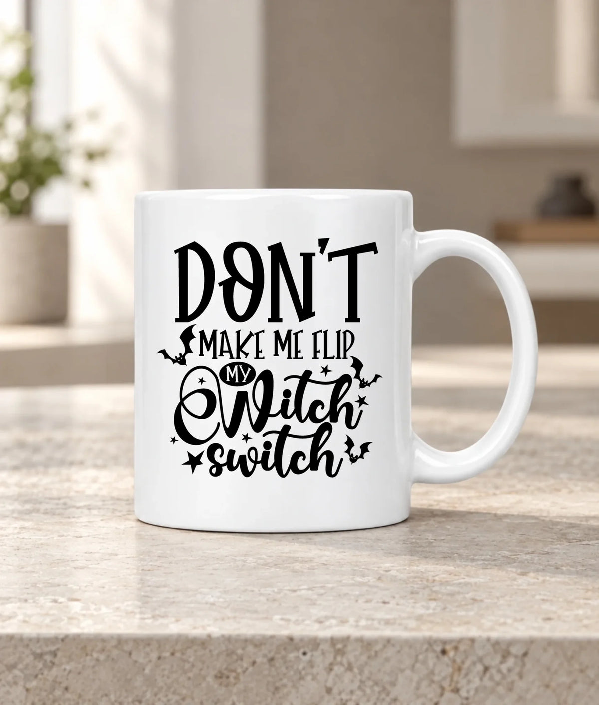 Kubek na Halloween - Don't make me flip my witch switch - śmieszny HL11