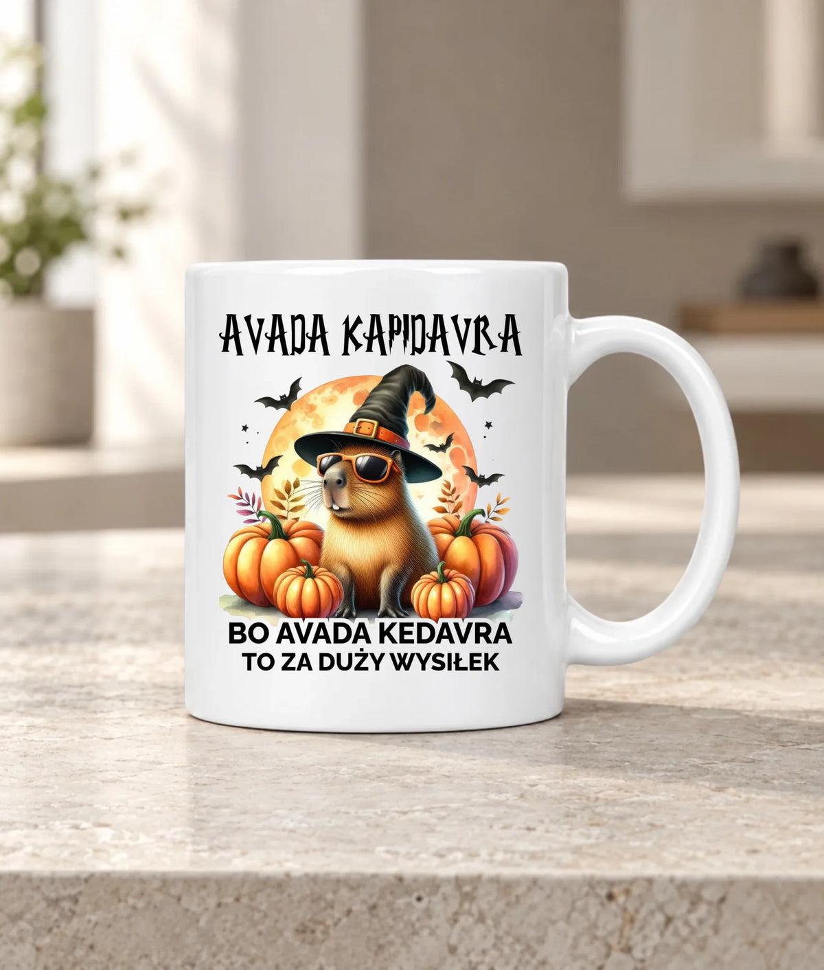 Kubek halloweenowy - Kapibara - Avada Kapidavra HL21