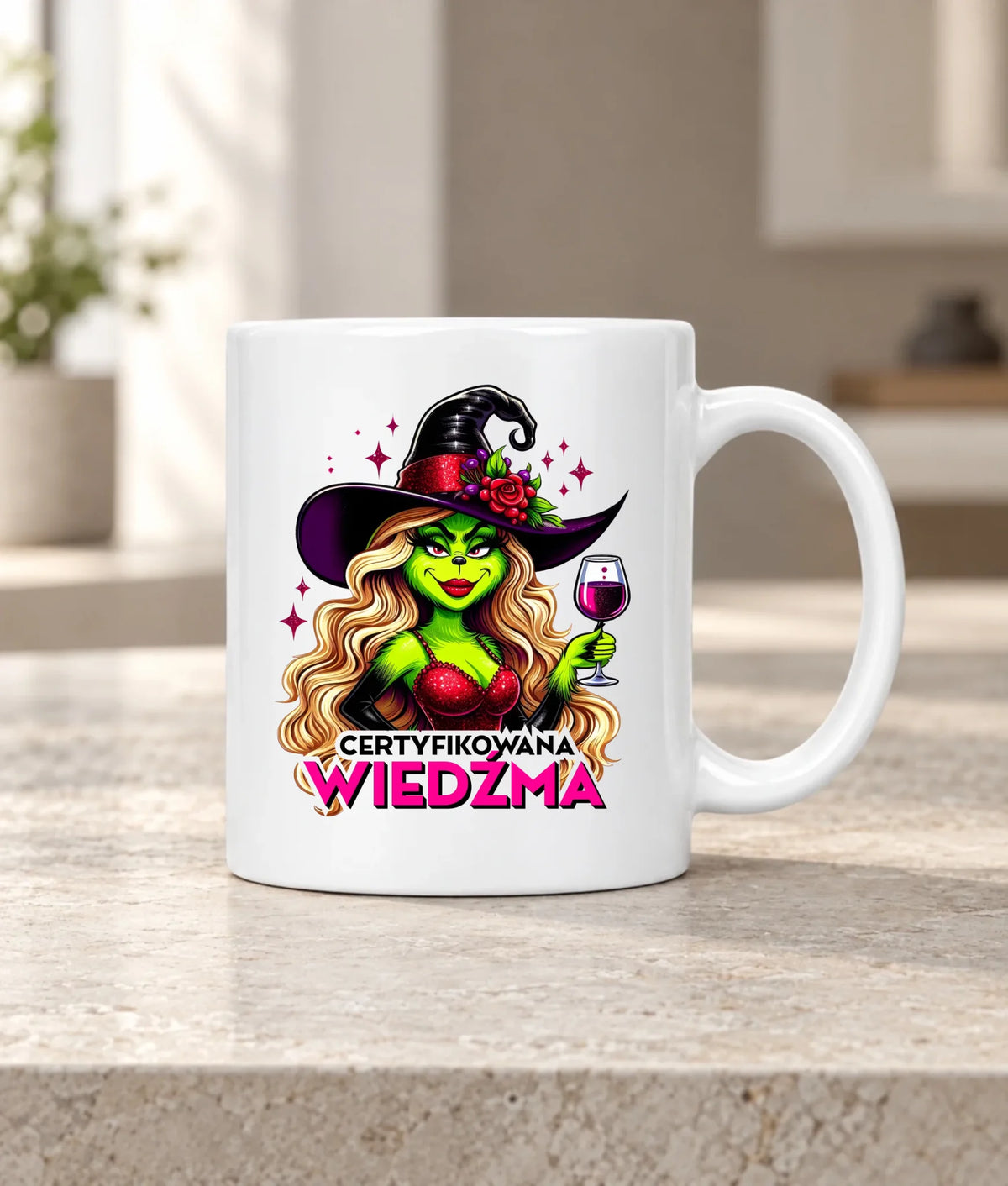 Kubek - Certyfikowana wiedźma - śmieszny HL13