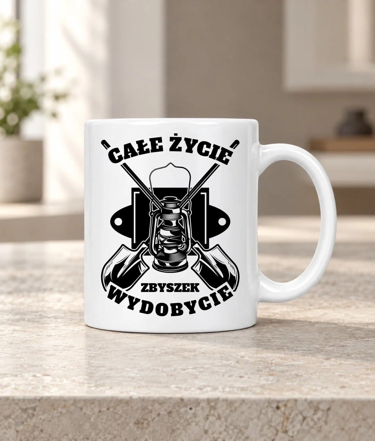 Kubek z imieniem dla górnika - Całe życie wydobycie