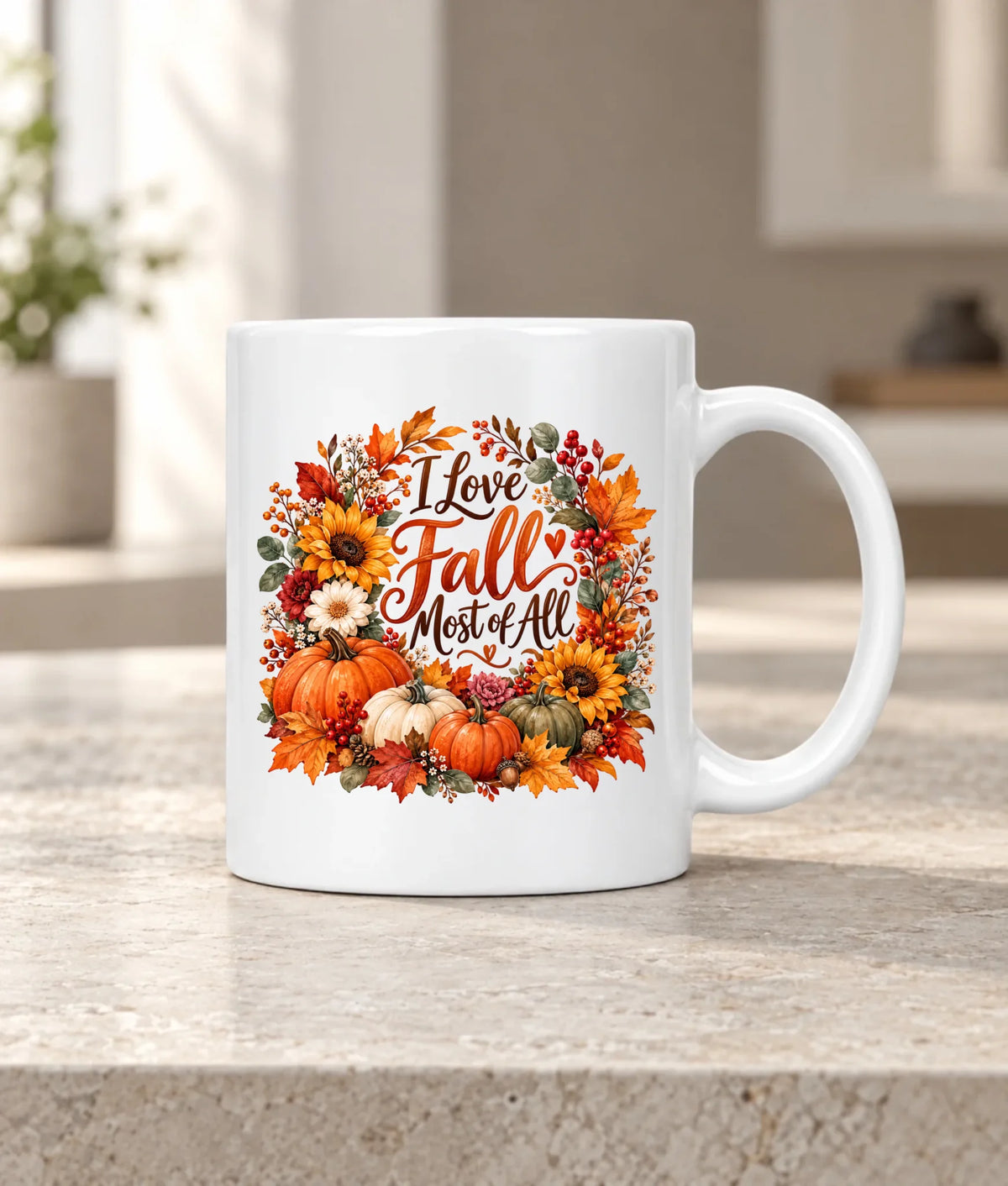 Kubek jesienny - I Love Fall Most of All