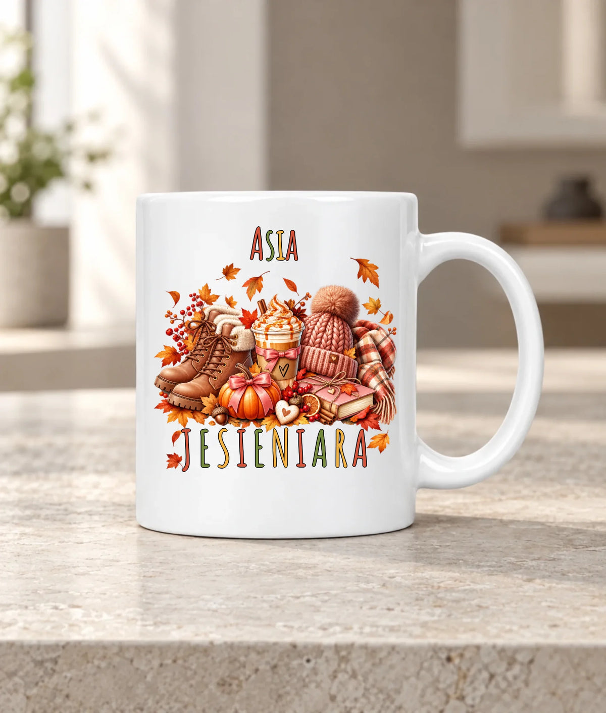 Kubek jesienny z imieniem - Jesieniara