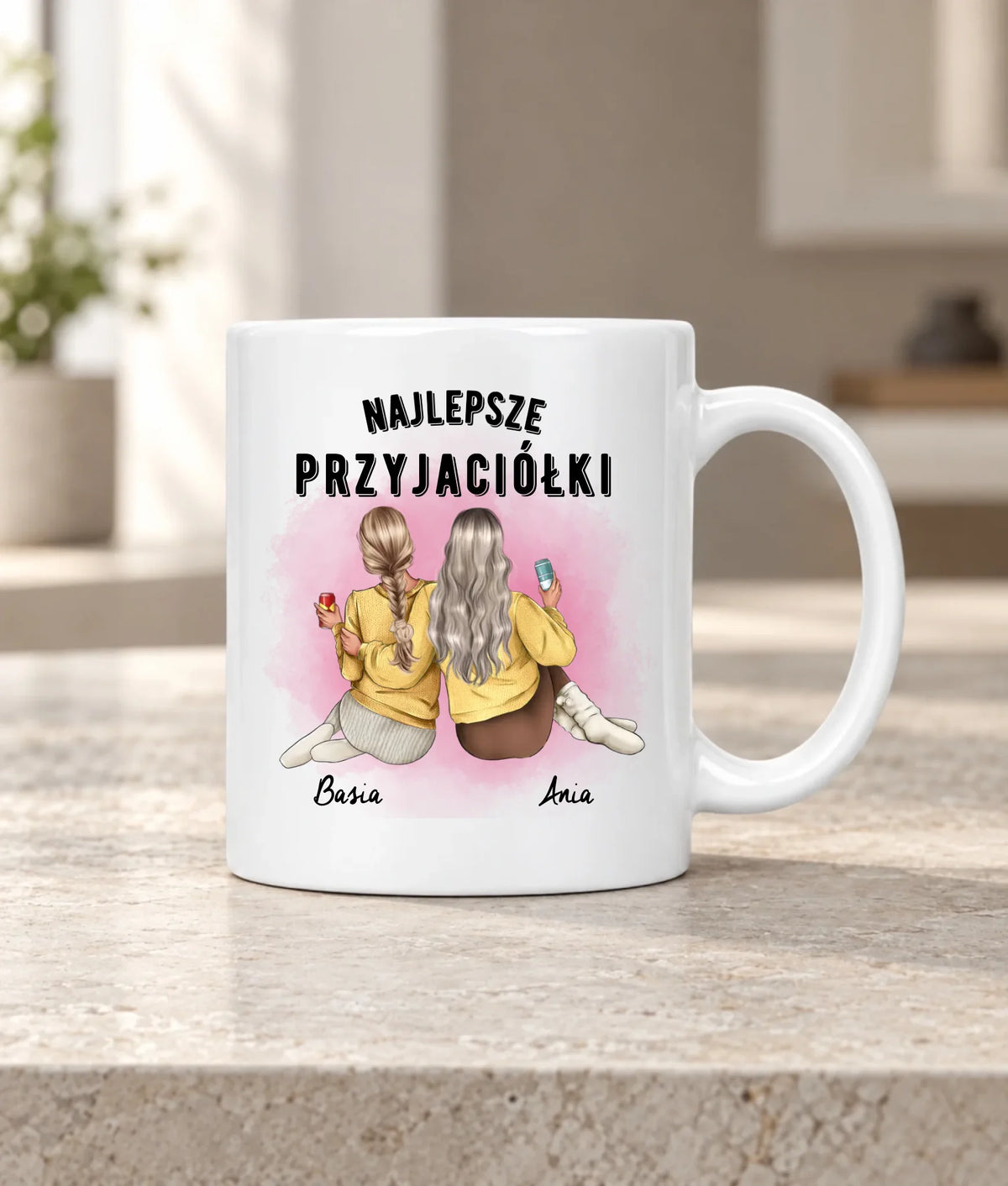 Kubek - prezent dla przyjaciółek - Najlepsze przyjaciółki 2-4 osób - personalizowany PR01