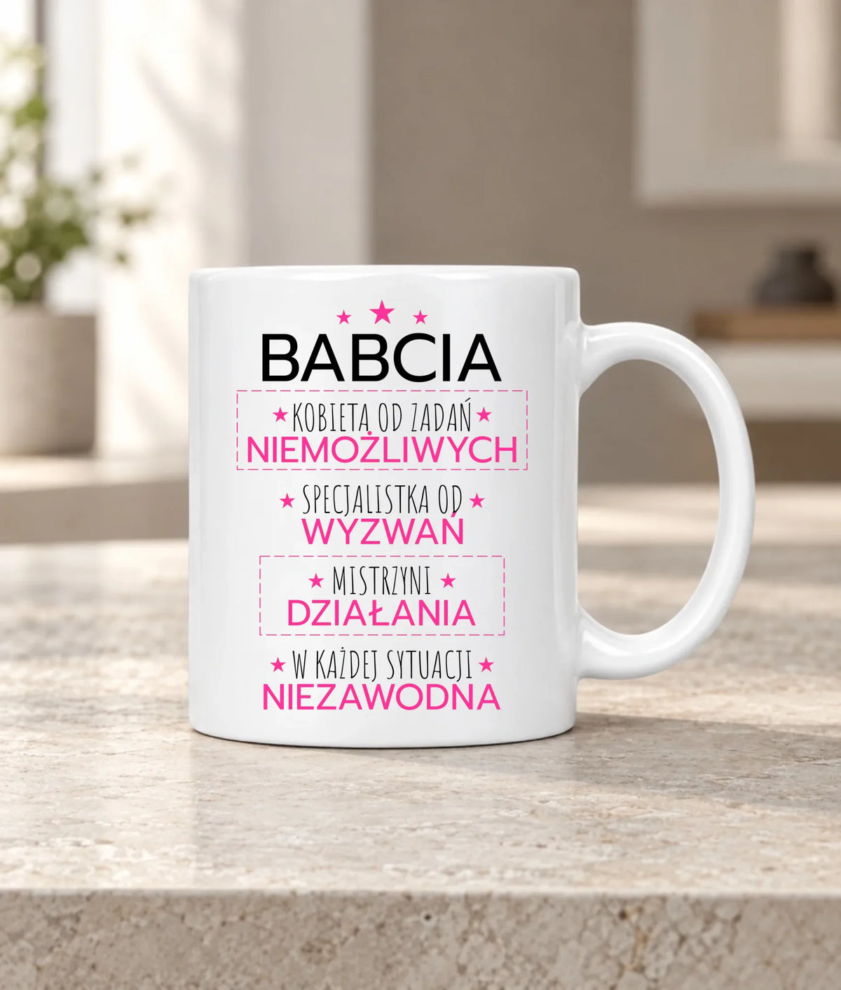 Kubek dla babci - Babcia kobieta od zadań niemożliwych B30