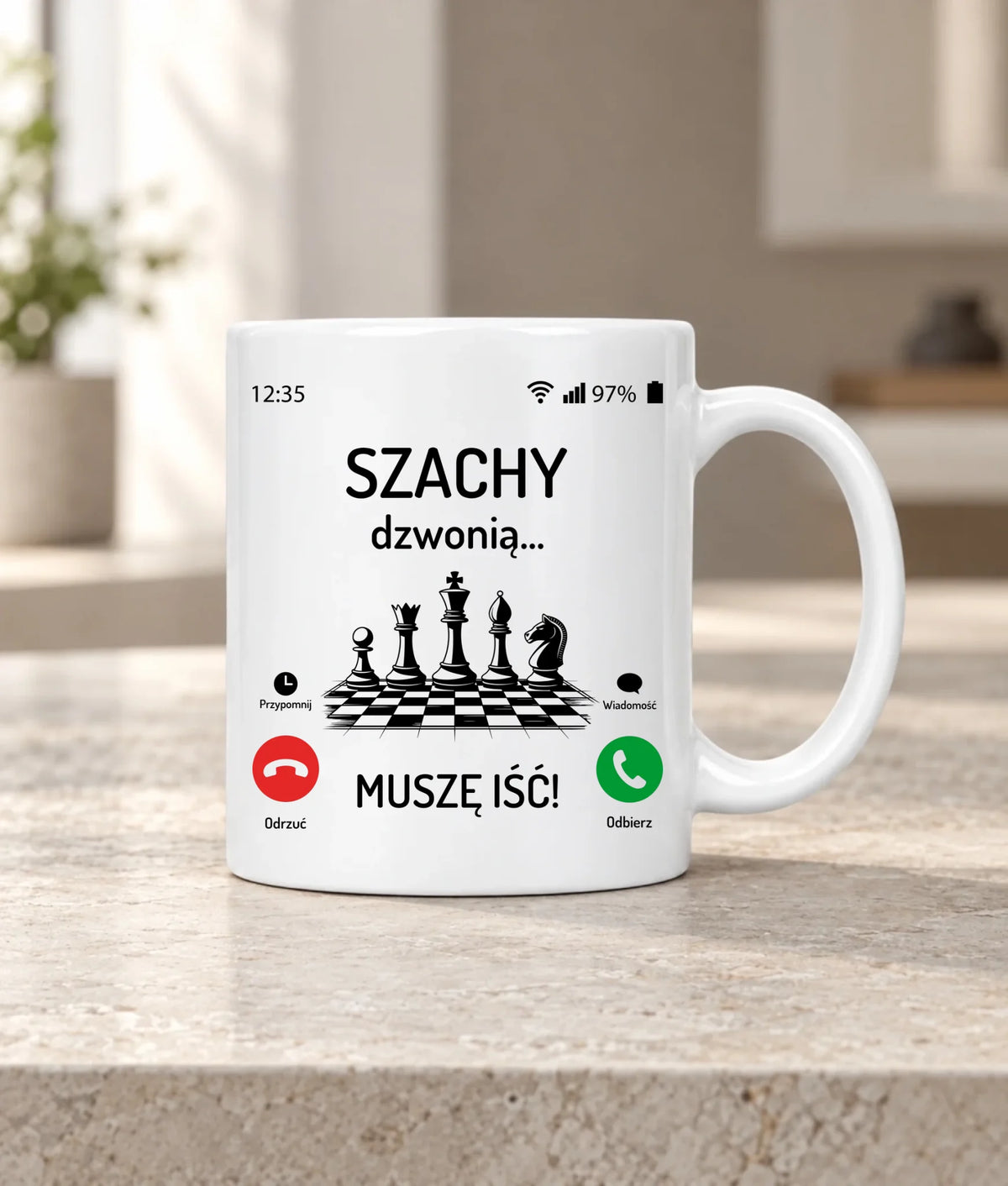Kubek dla szachisty - Szachy dzwonią HSZ04