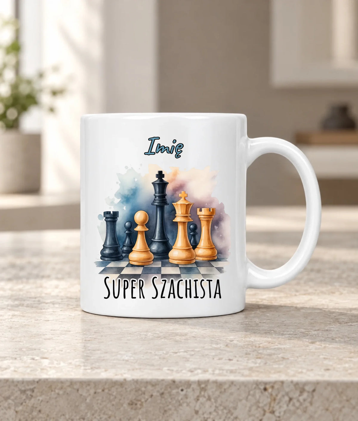 Kubek dla szachisty - Super szachista - personalizowany HSZ12