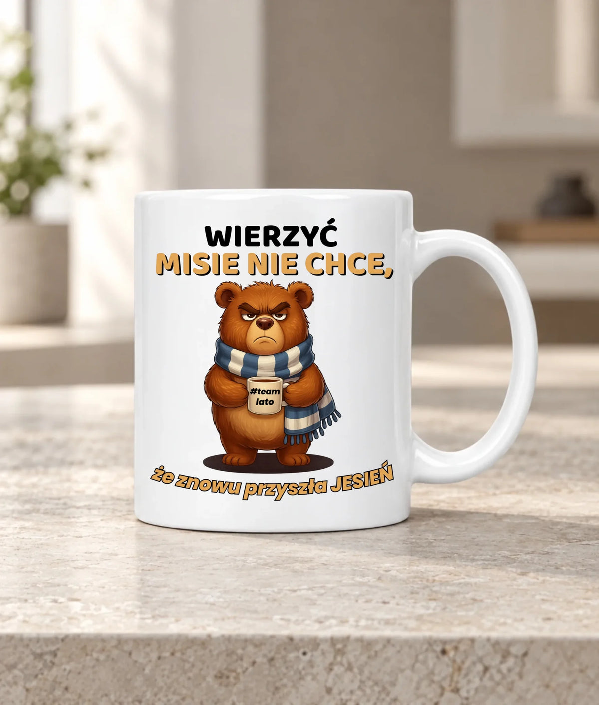 Kubek jesienny - Wierzyć MISIE nie chce, że znowu przyszła jesień - Team lato JS35