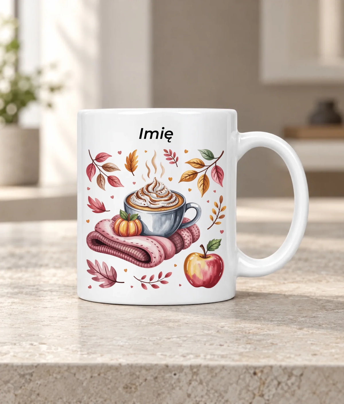 Kubek jesienny - Przytulna jesień - personalizowany JS29