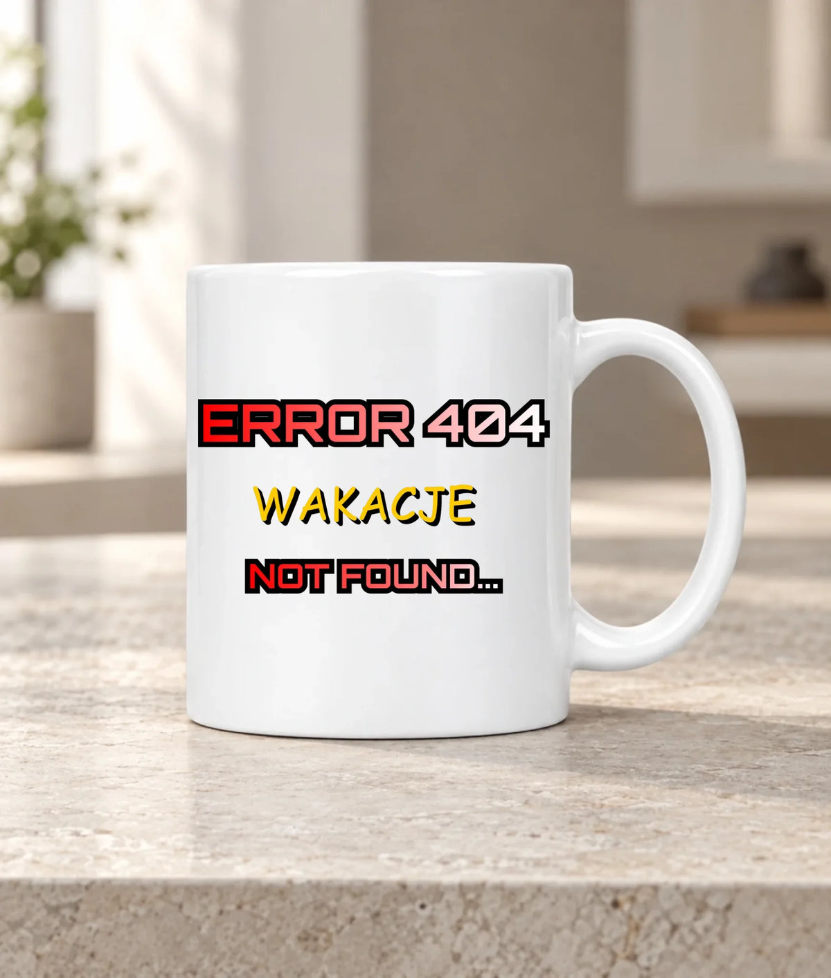 Kubek szkolny - Error 404 - śmieszny SZ15