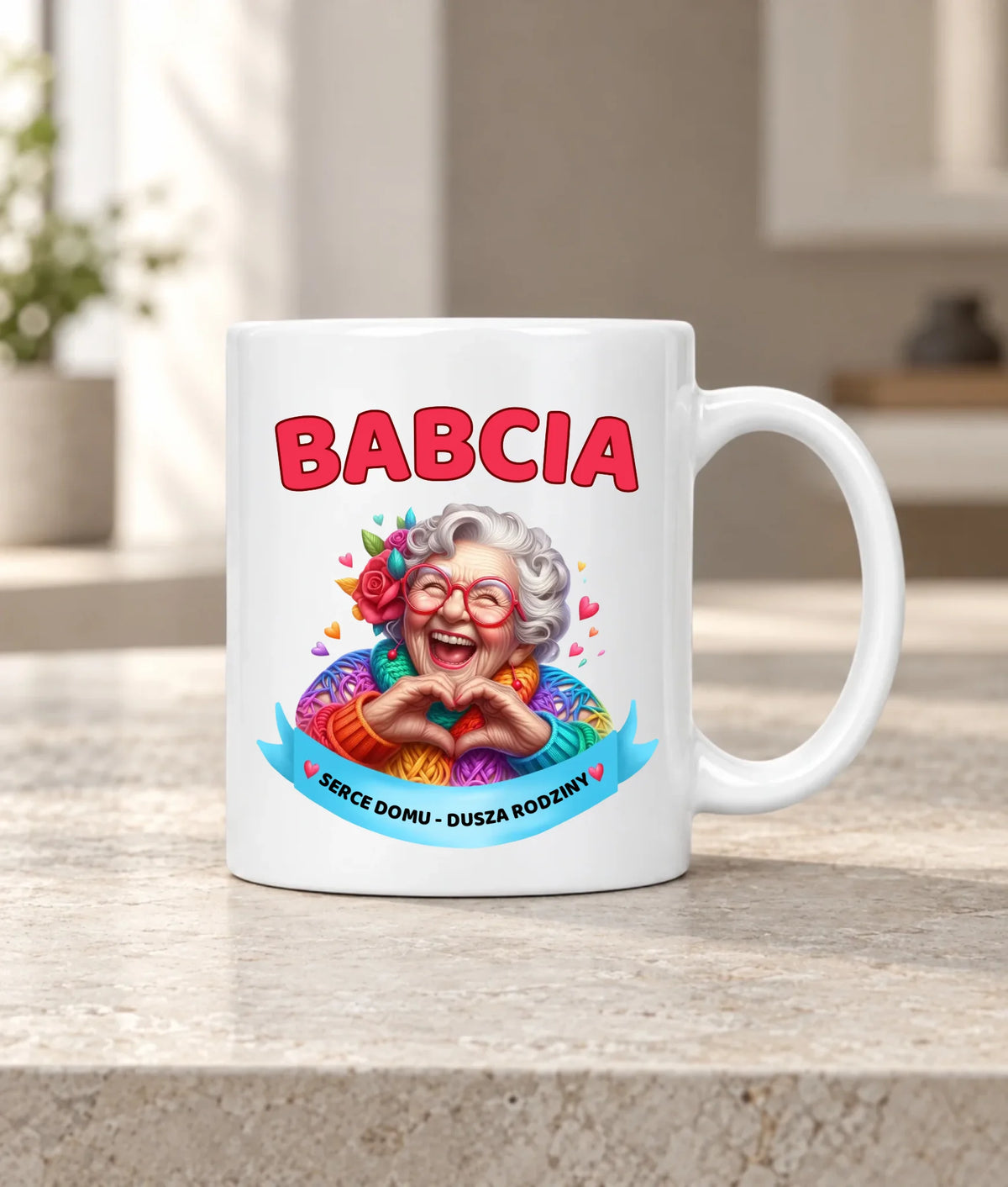 Kubek dla babci - Babcia serce domu dusza rodziny B25