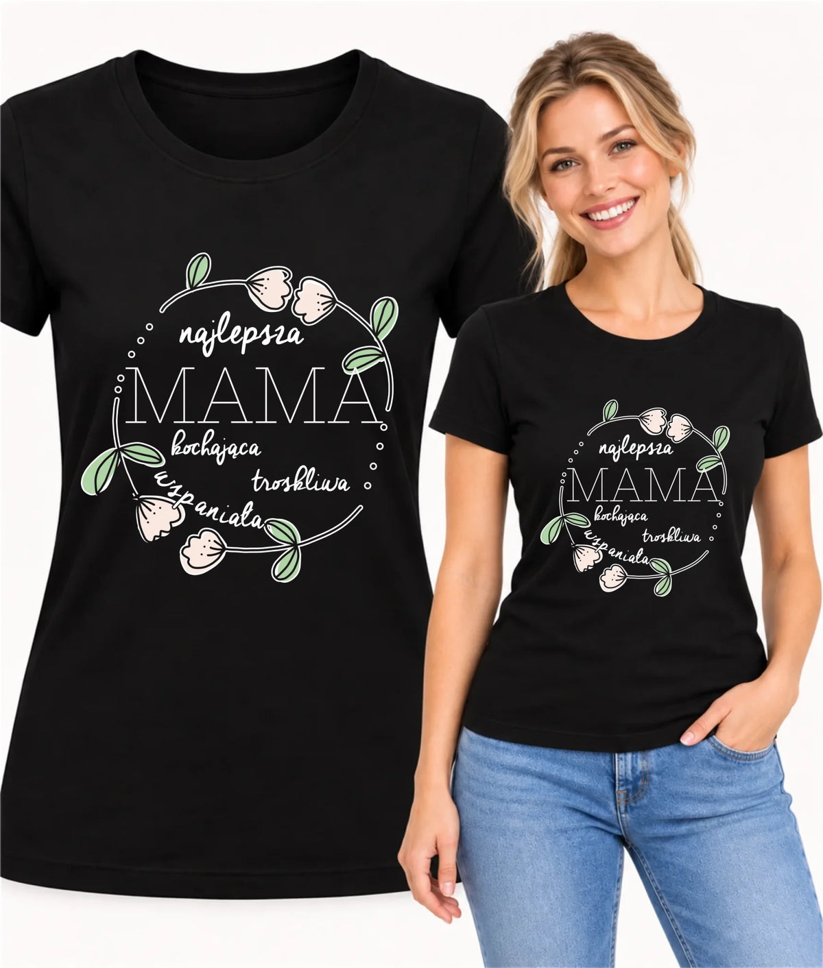 Koszulka dla mamy - Mama kochająca i troskliwa DM51