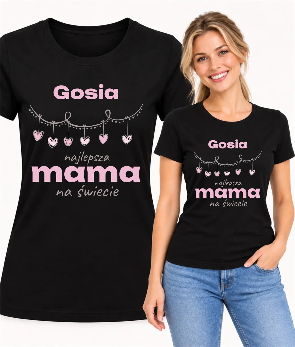 Koszulka dla mamy - Najlepsza Mama - personalizowana DM27