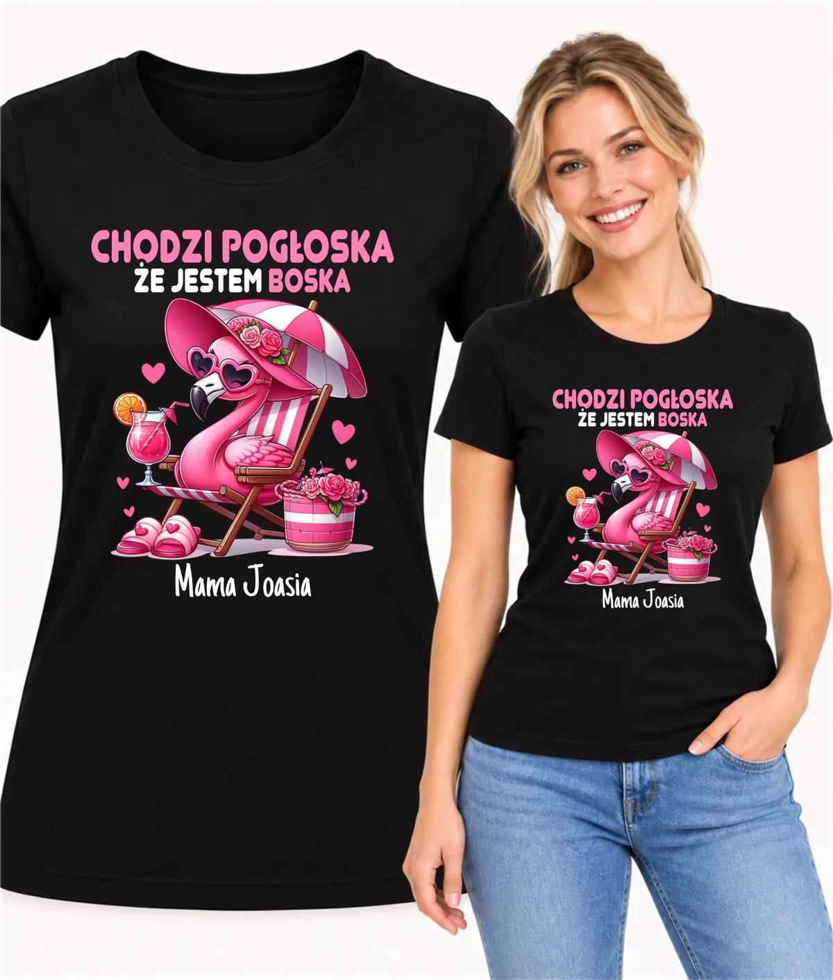 Koszulka dla mamy - Chodzi pogłoska, że jestem boska - personalizowana DM14