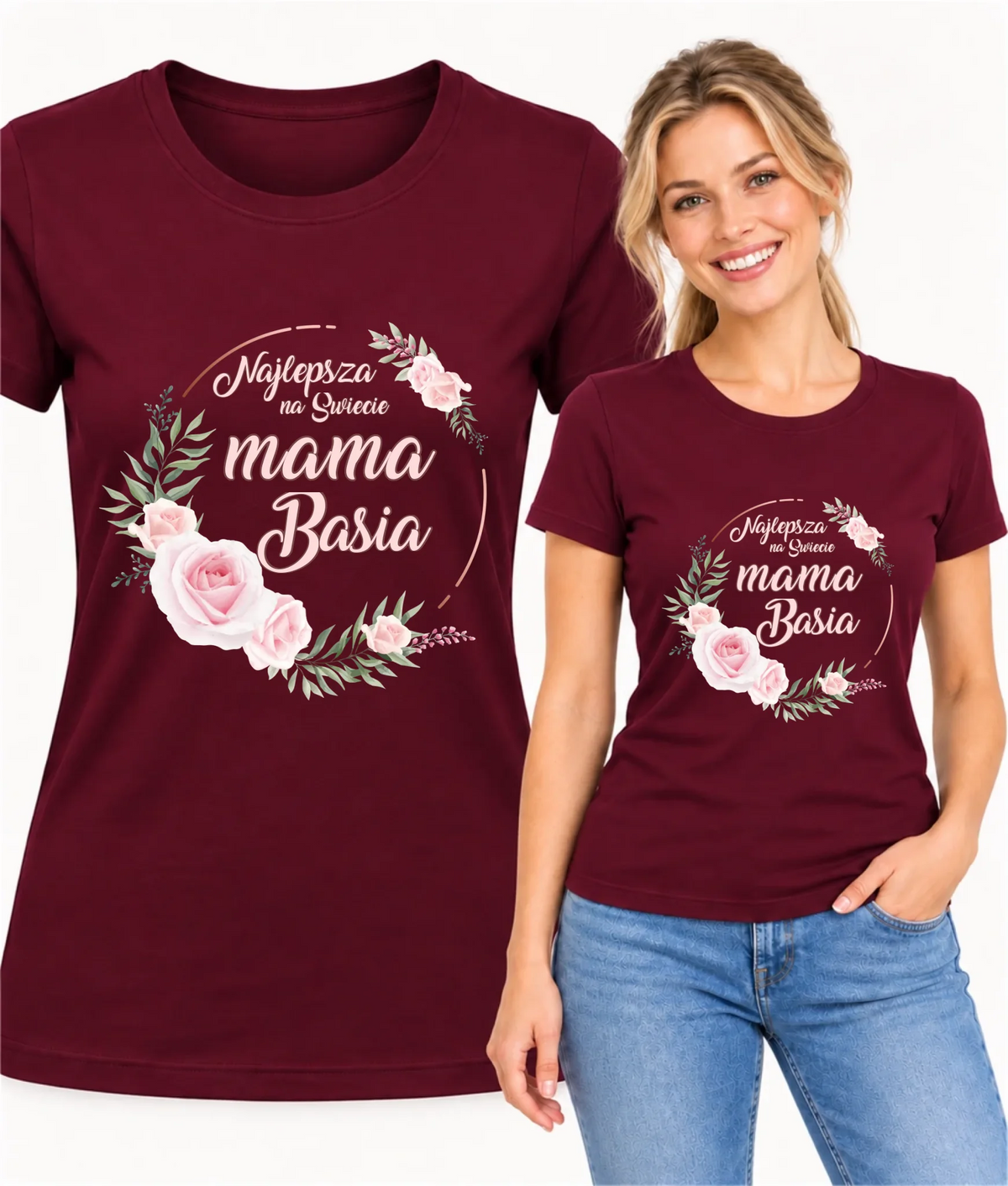 Koszulka dla mamy - Najlepsza na Świecie mama - personalizowana DM17