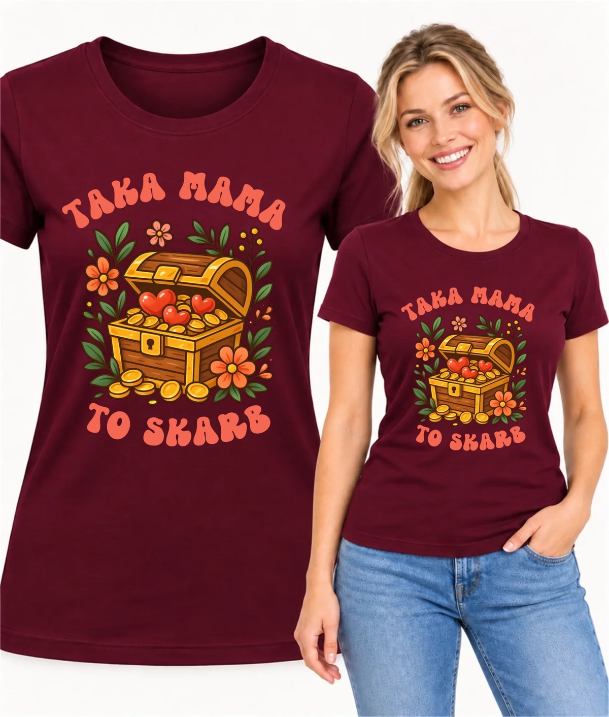 Koszulka dla mamy - Taka mama to skarb DM12