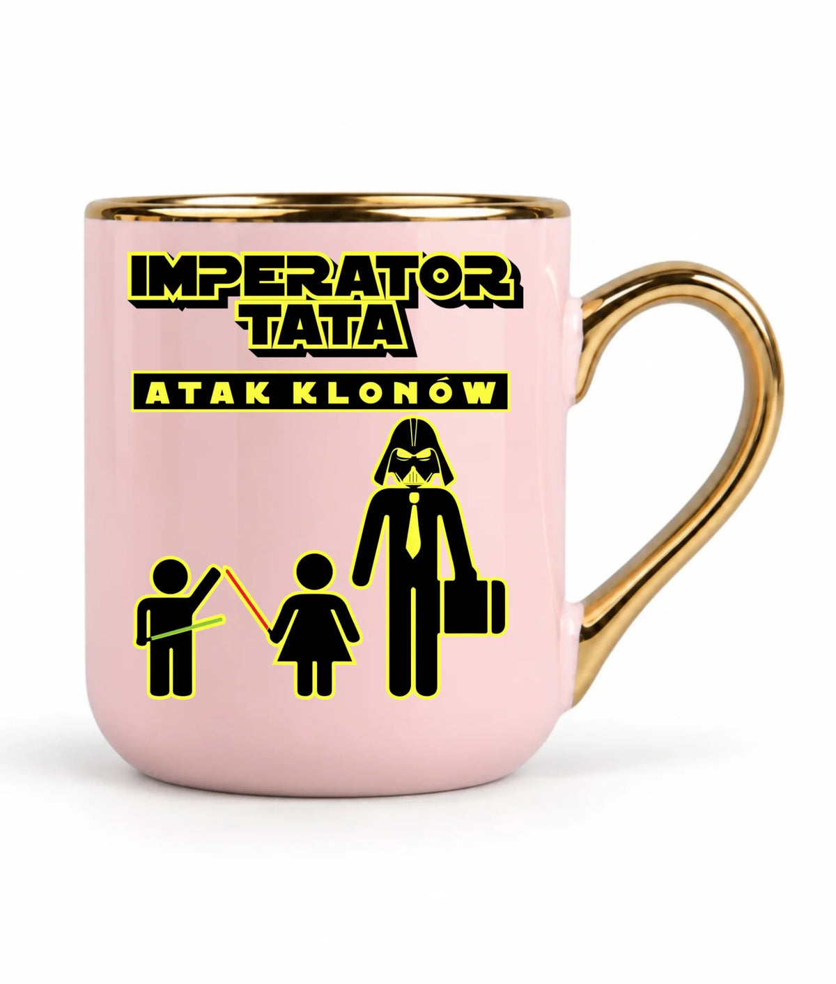 Imperator tata atak klonów | Kubek elegant prezent dla taty bliźniaków DT63
