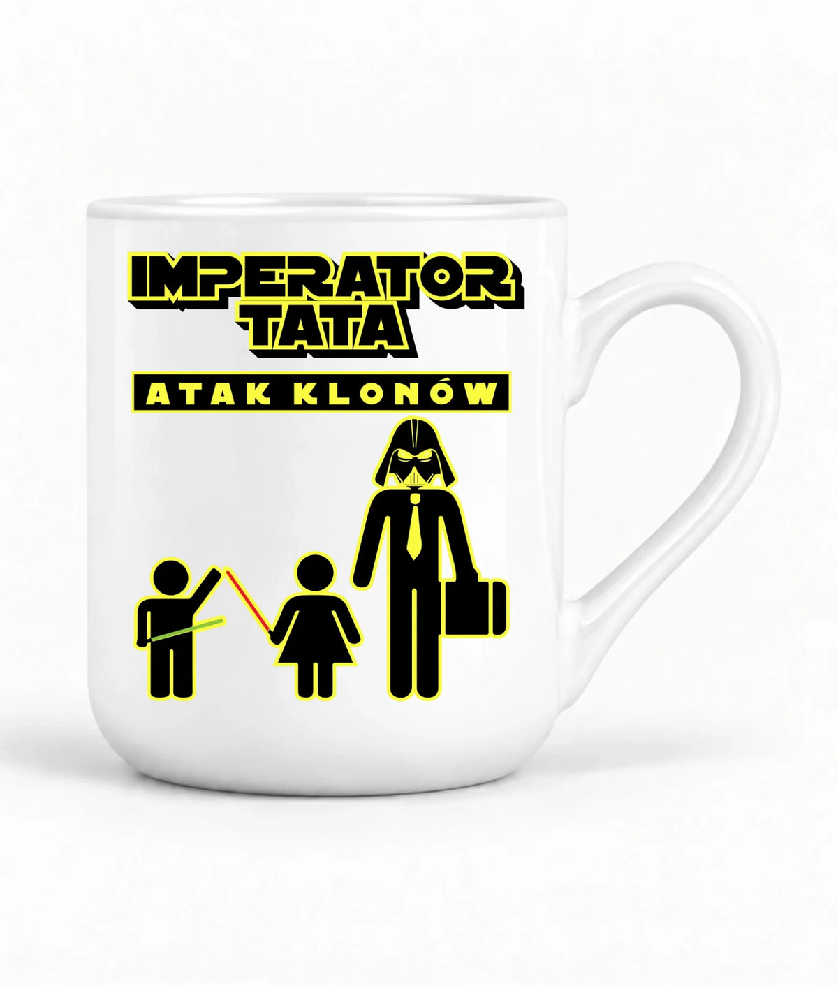 Imperator tata atak klonów | Kubek elegant prezent dla taty bliźniaków DT63
