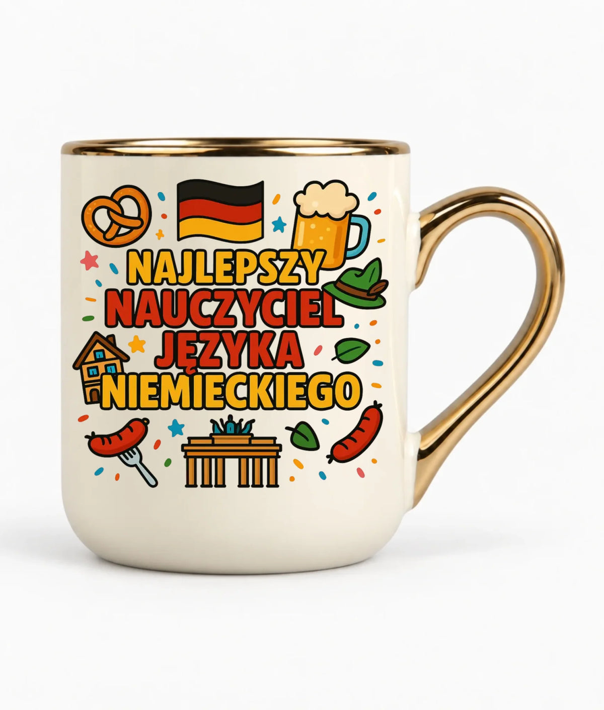 Najlepszy nauczyciel języka niemieckiego | Kubek elegant na prezent N54