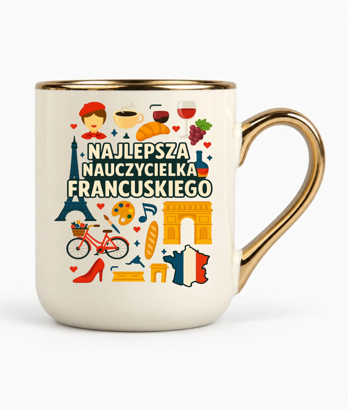 Nauczycielka języka francuskiego | Kubek elegant na prezent N58