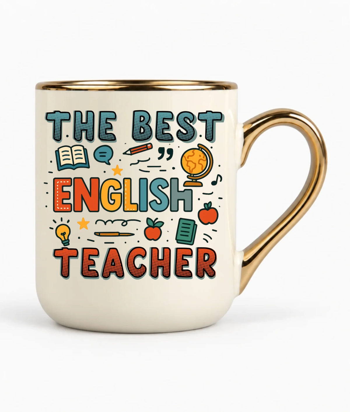 The best english teacher | Kubek elegant dla nauczyciela angielskiego N53