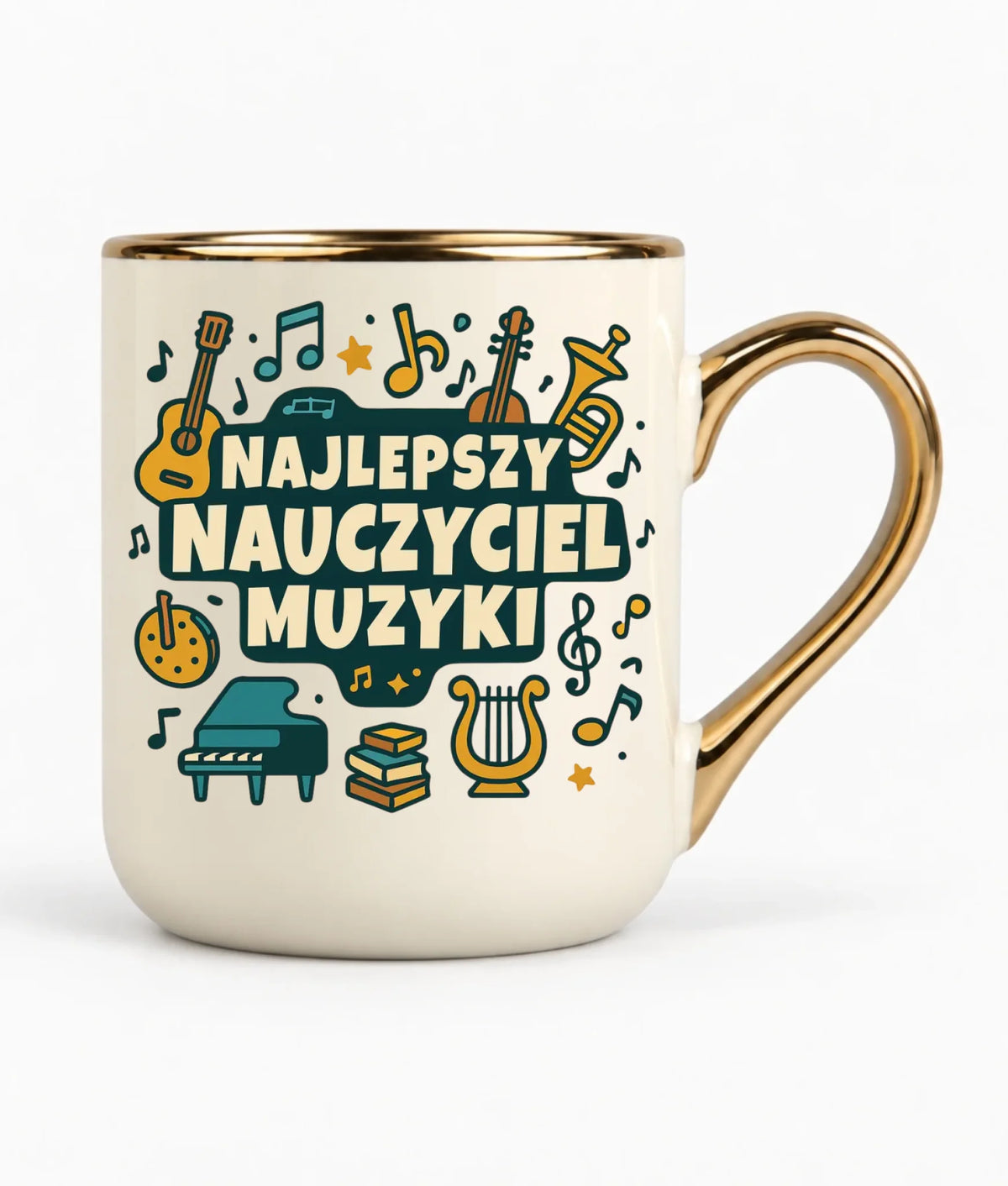 Najlepszy nauczyciel muzyki | Kubek elegant prezent dla nauczyciela N52