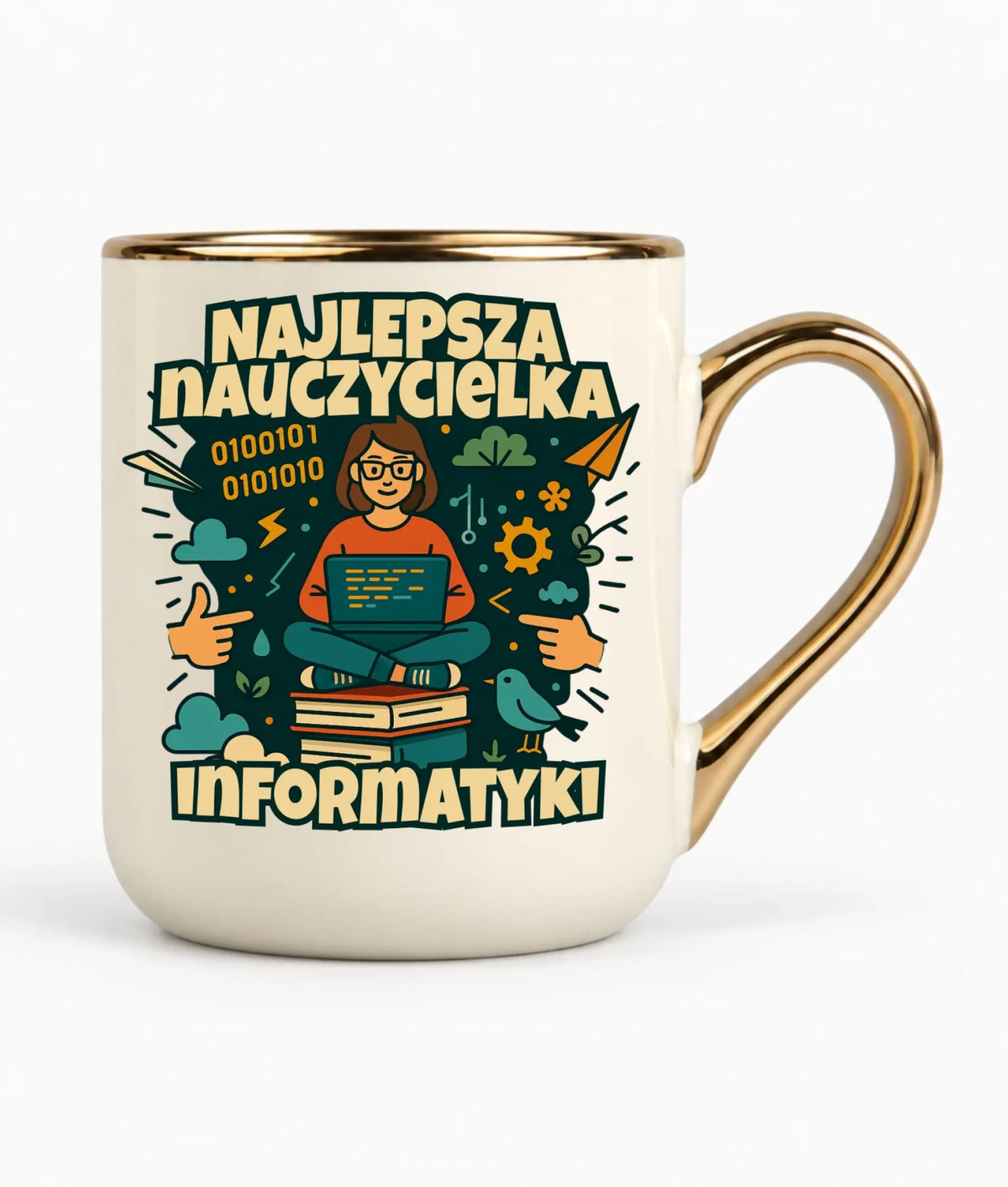 Najlepsza nauczycielka informatyki | Kubek elegant na prezent N51